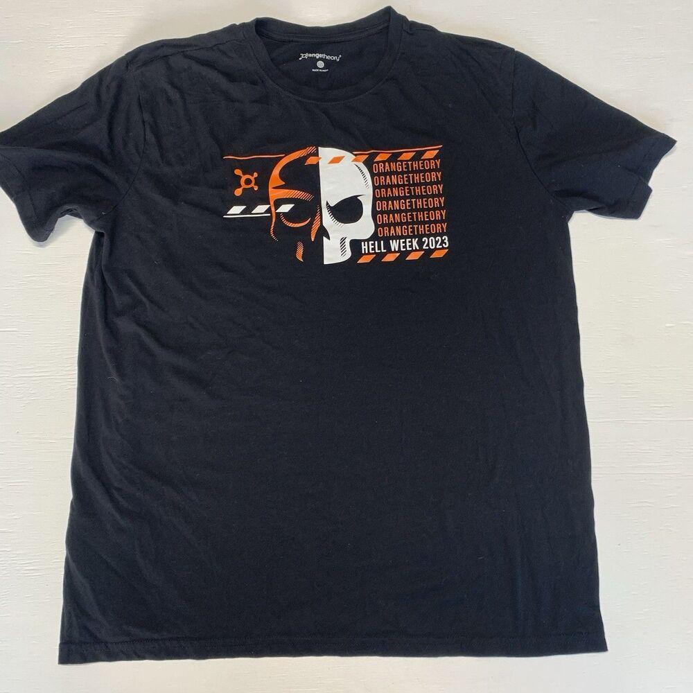 Orangetheory T-Shirt Unisex Large Skull 2023 Hell Week Tee Short Sleeve NWT